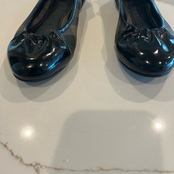 Burberry Nova Plaid Print Ballet Flats - Picture 3 of 9